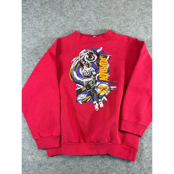 VTG 90s Nike Air Jordan #23 Basketball Sweatshirt Boy Youth Large Sportswear USA - Picture 1 of 7